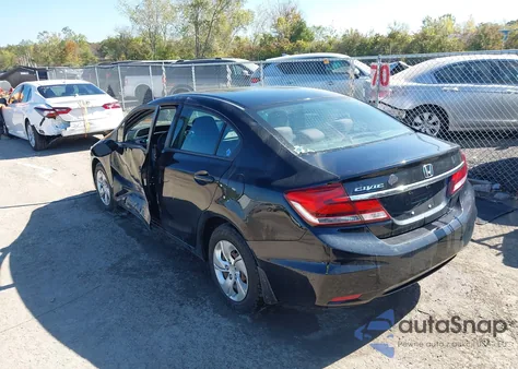 2013 Honda Civic Lx z USA, uszkodzony, nr VIN 19XFB2F59DE023003
